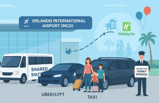 How to Get from Orlando Airport to Holiday Inn Disney Springs