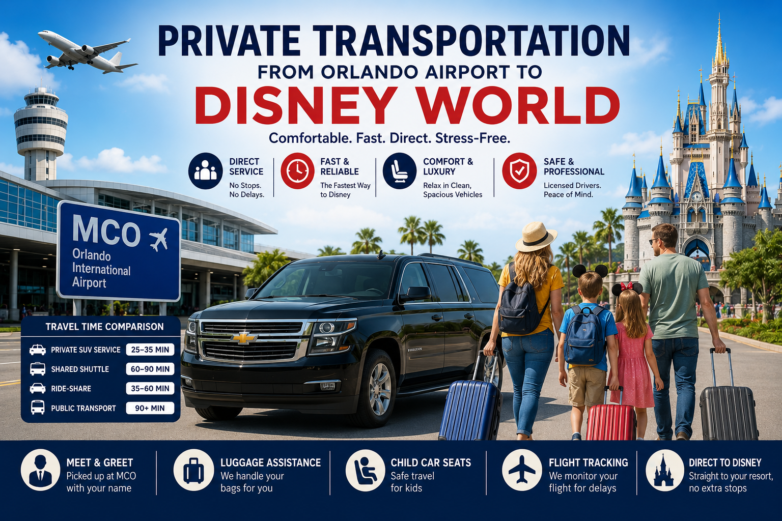 Why Private Transportation Is the Best Way to Get From Orlando Airport to Disney World